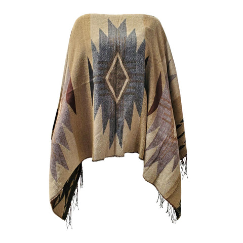 Treska Collection Womens Floral Knit Poncho