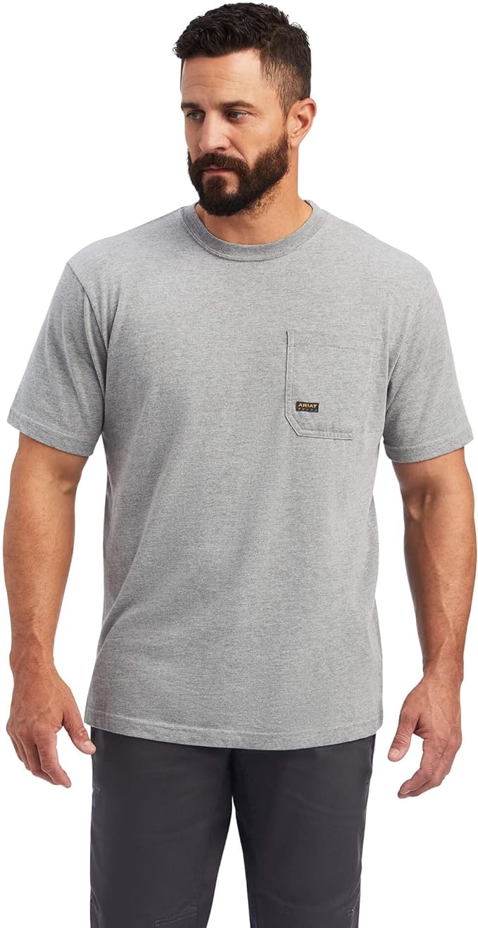 Ariat Mens Rebar Cotton Strong Dog Tags Graphic T-Shirt