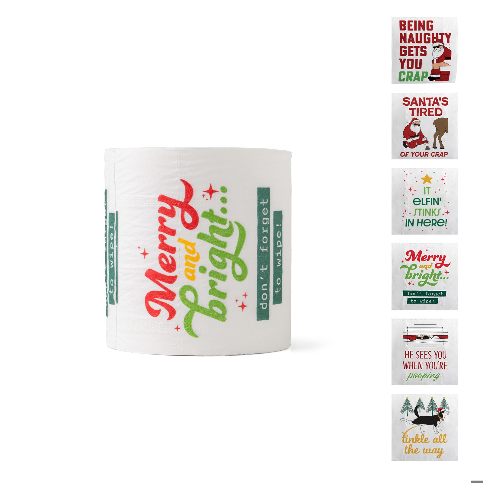 North Pole Plumbing Co. Hilarious Holiday Printed Toilet Paper