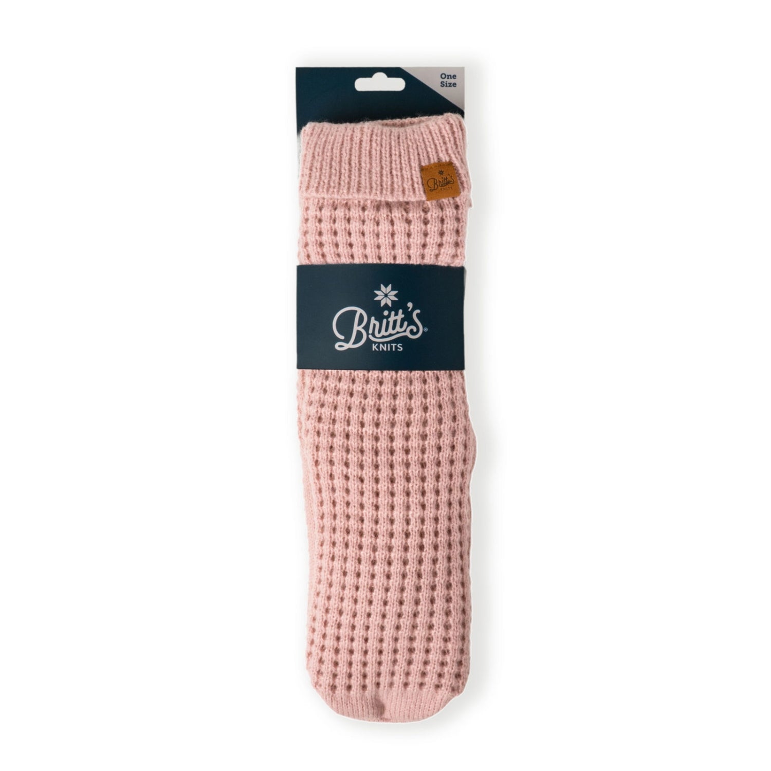 Britt's Knits Juneau Waffle Knit Slipper Socks