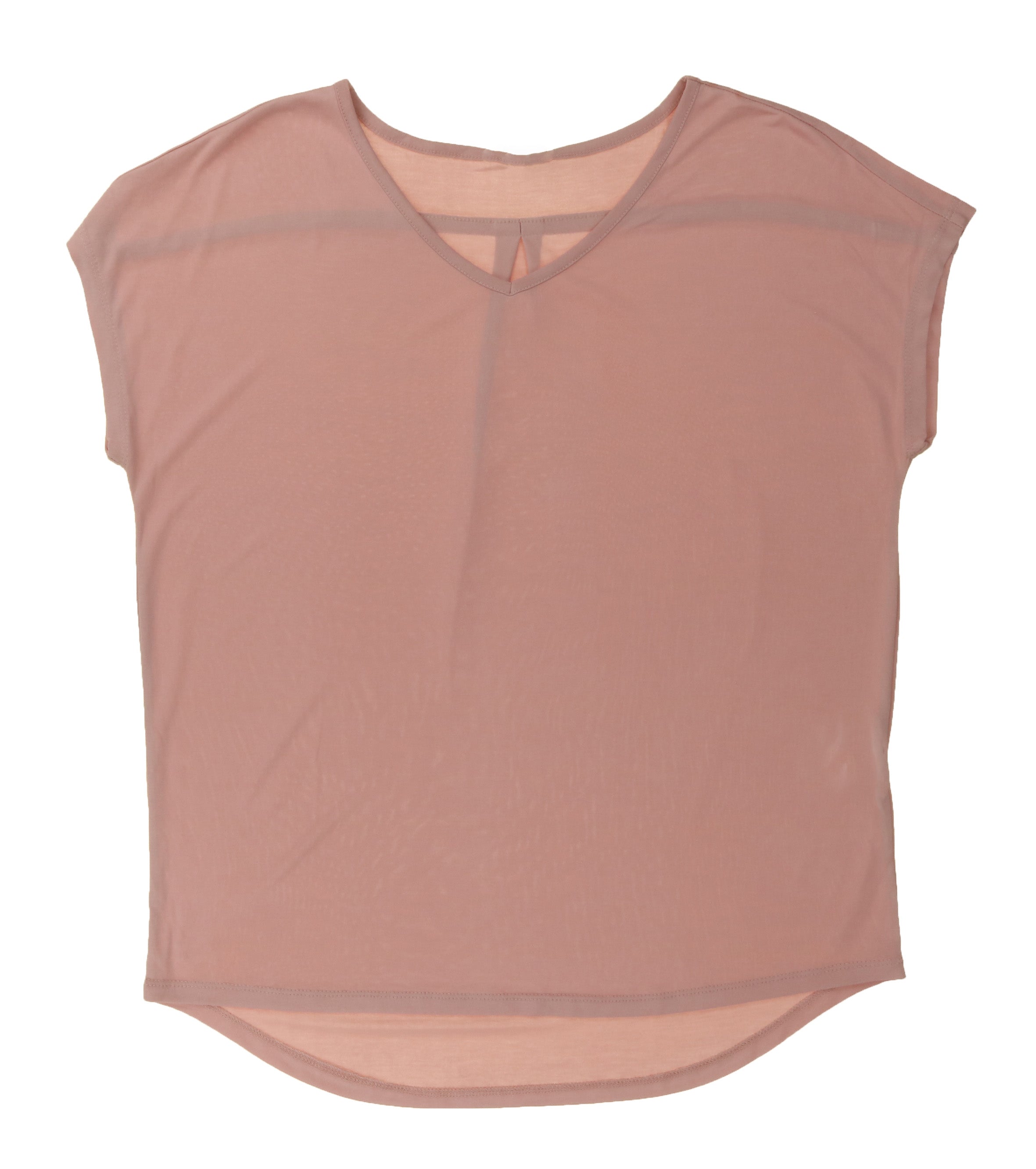 Leo & Nicole Women's V-Neck Short Sleeve Blouse