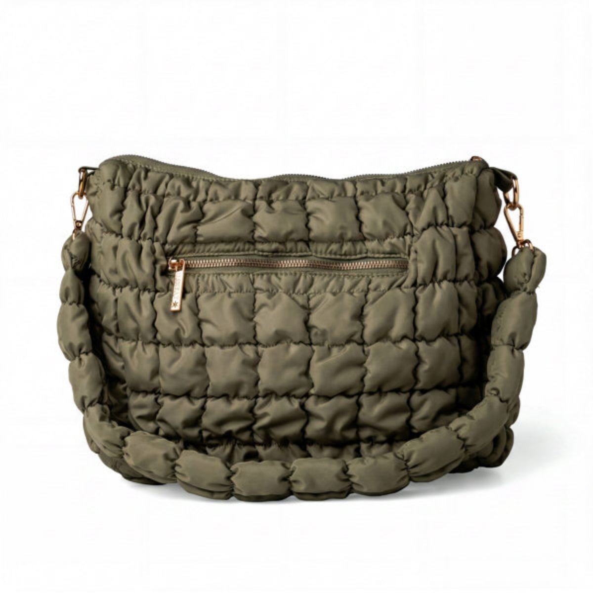 Kedzie Loft Women's Quilted Puffer Shoulder Bag with Removable Strap