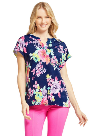 Dear Scarlett Womens Lizzy Relaxed Flowy High Low Blouse