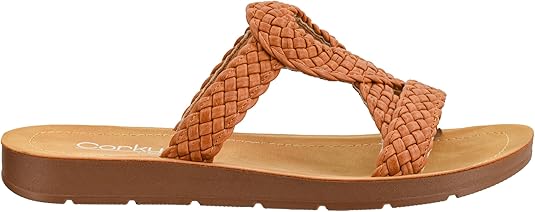 Corkys Footwear Womens All Tangled Up Woven Keyhole Strap Sandals