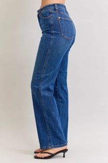 Judy Blue High Waist Tummy Control Straight Denim Jeans