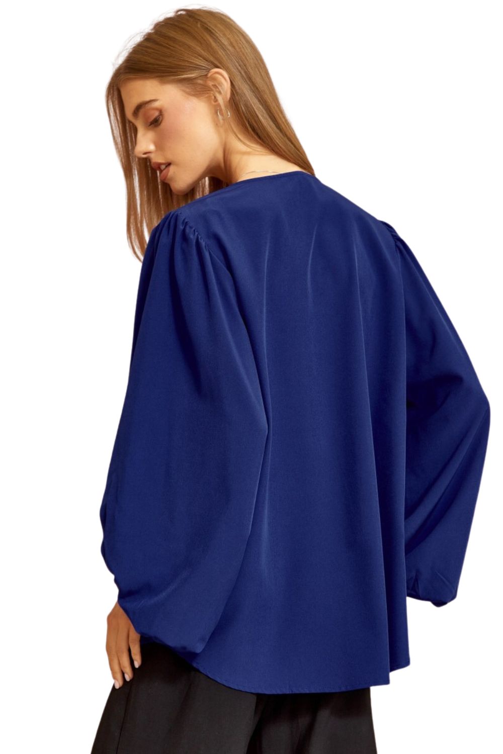 Andree by Unit Womens V-Neck Flowy Blouse Top