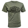 Hooey Men’s Western Crew Neck Short Sleeve T-Shirt with Black Logo, Olive