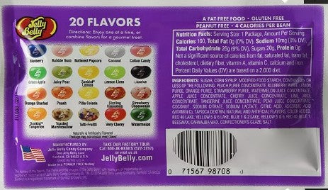 Jelly Belly "Thank You" Assorted Flavors Jelly Beans 1 oz Bags (30 Count)