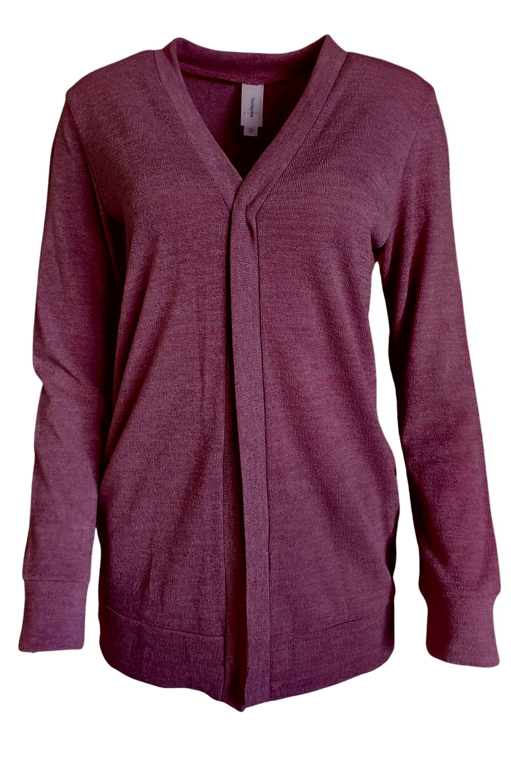 HoneyMe Womens Long Sleeve Knit Open Cardigan