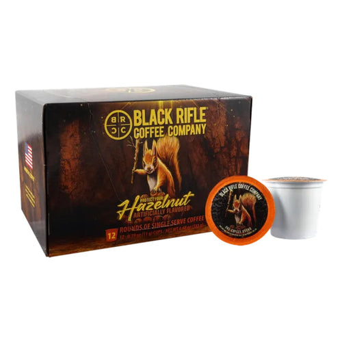 Black Rifle Coffee Company, Hazelnut Flavored, Medium Roast, 12 Count Rounds