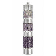 Jacqueline Kent Crystal Embellished Pill Container Keychain – Purple Ombré