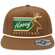 Hooey Men's Outfitters Elk Snapback Rope Hat, Burnt Orange
