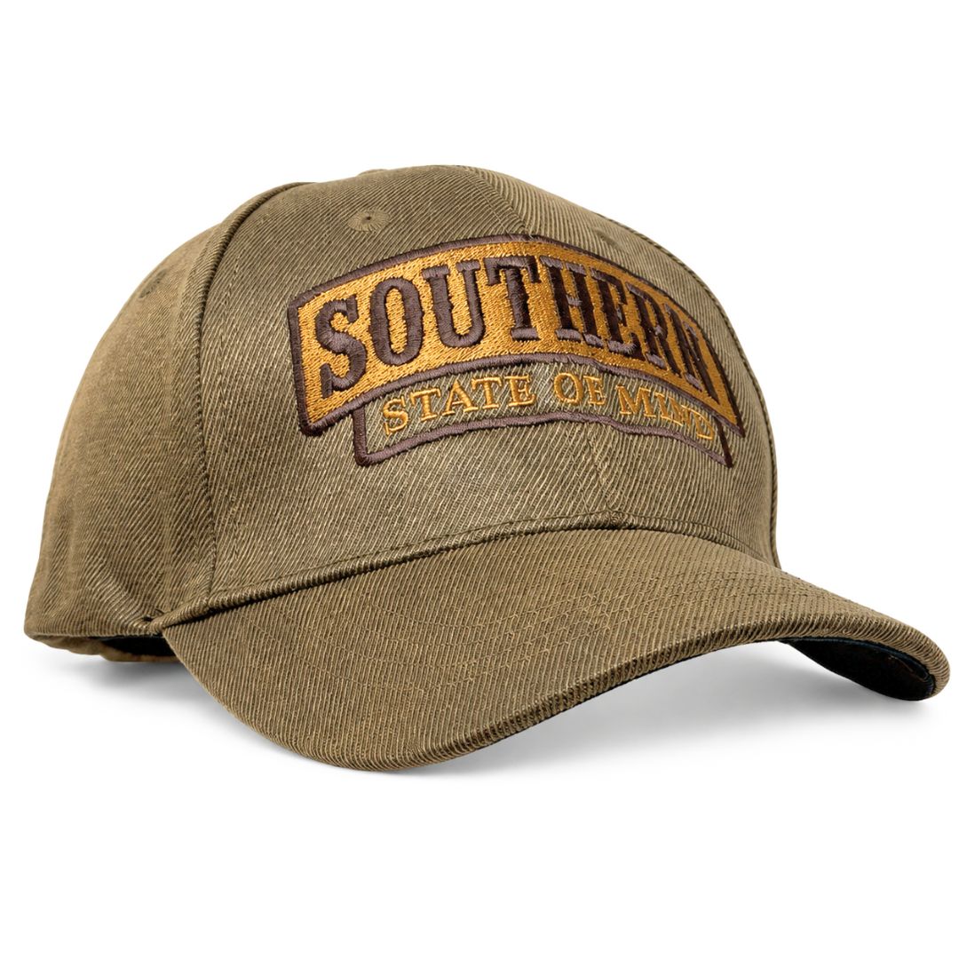 Seminole Outfitters Mens Oilskin Adjustable Cap, Southern State of Mind