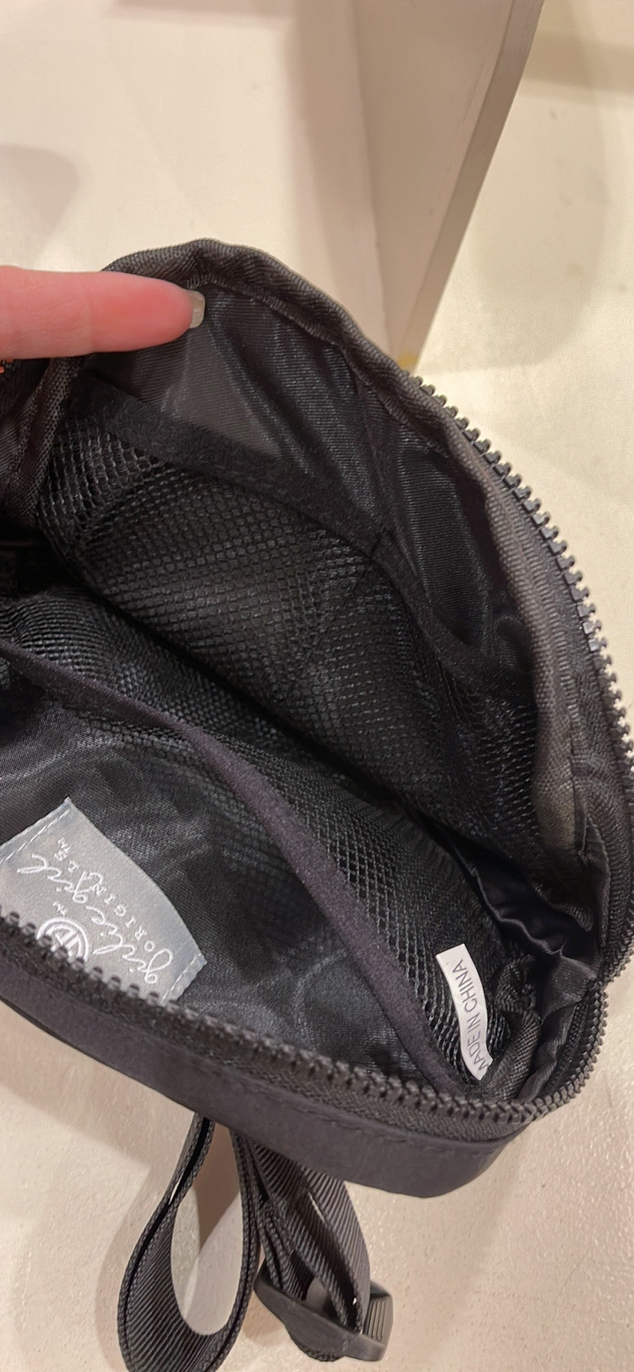 Girlie Girl Belt Bag Hip Purse Crossbody, Black