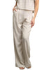 Blu Pepper Womens High Waist Wide Leg Pleated Linen Pants