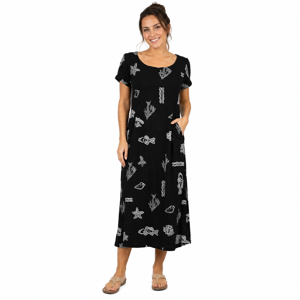 Heat Swimwear Womens Cover Up Dress, Black