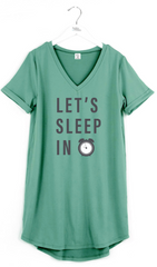 Hello Mello Let Me Sleep V-Neck Sleep Shirt 4.0 New **No Bag / Tag