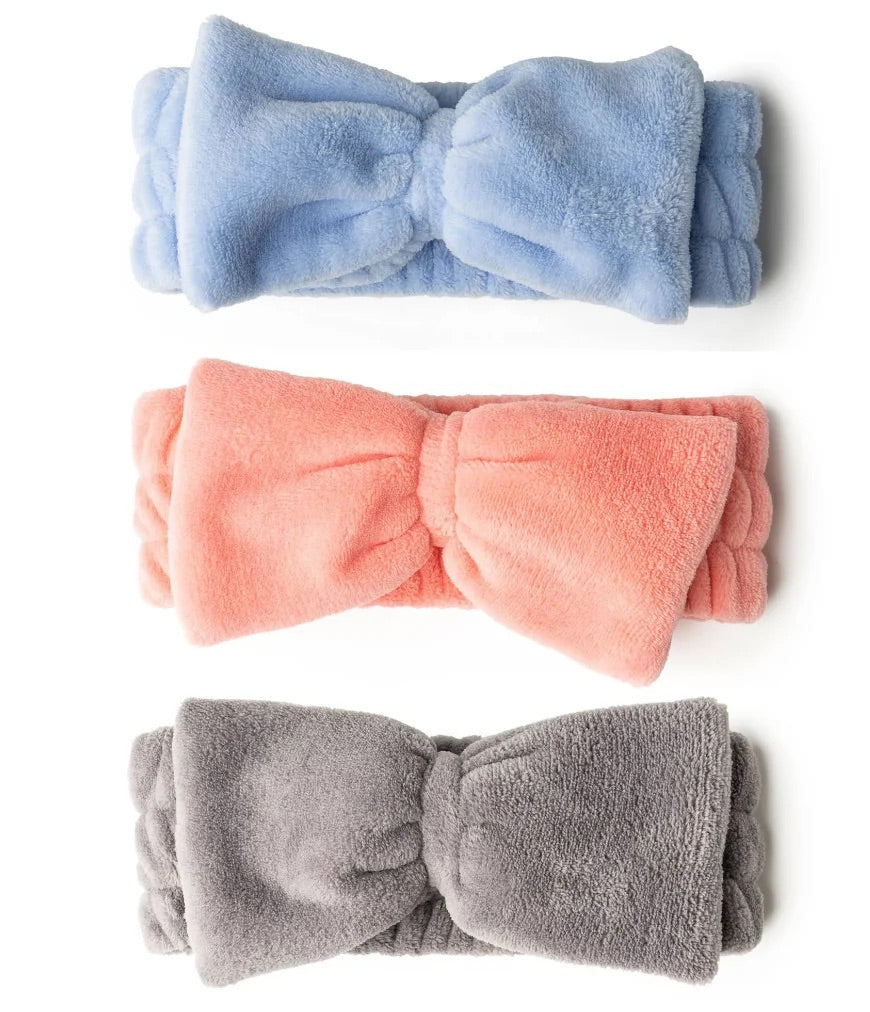 Lemon Lavender Take a Bow Ultra Plush Spa Headband