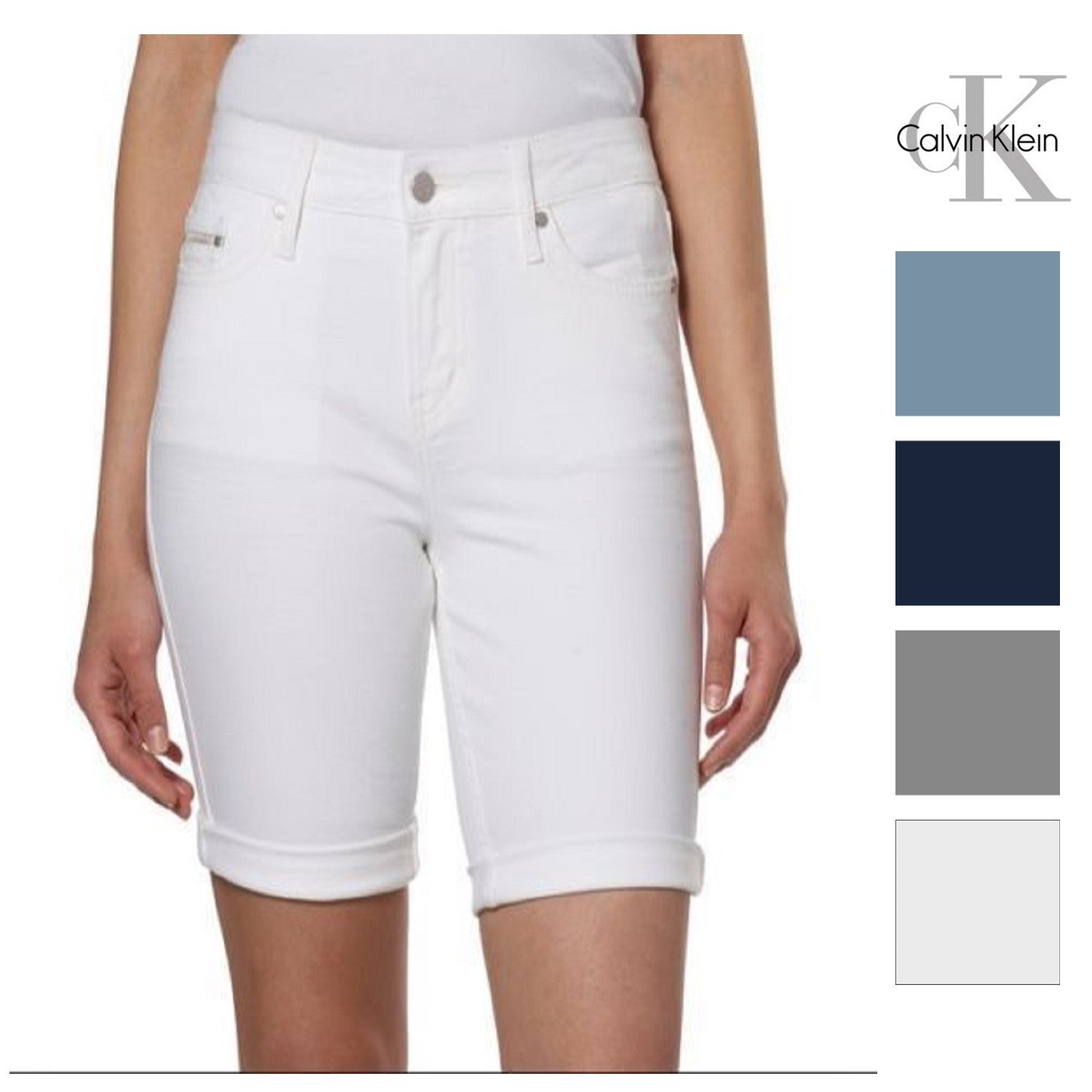 Calvin Klein Womens Denim City Bermuda Short