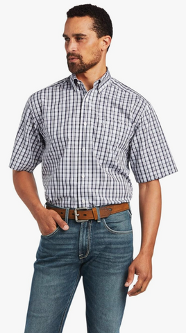 Ariat Men's Micro Stripe Short Sleeve Polo Shirt