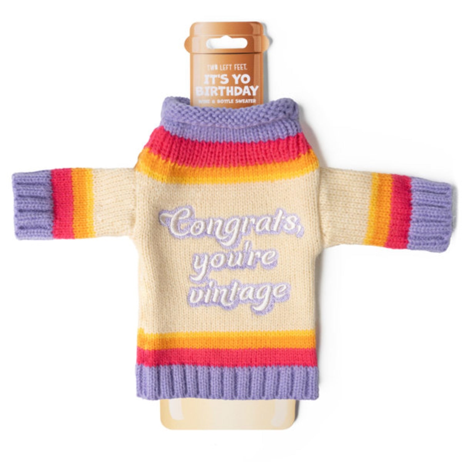 Two Left Feet It's Yo Birthday Wine & Bottle Sweater
