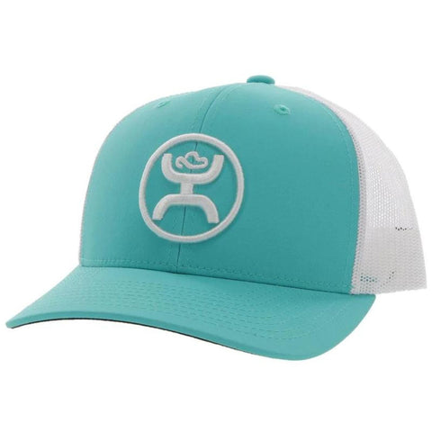 Hooey Mens Primo Adjustable Snapback Mesh Back Trucker Hat Cap, Blue/White