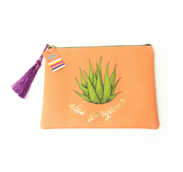 Olivia Moss Plant Perfection Cosmetic Make Up Bag, Aloe Gorgeous, Fancy Plants