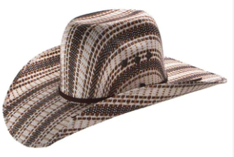 Ariat Woven Brown Straw Cowboy Hat