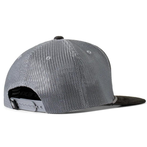 Ariat Mens Shield Logo Adjustable Snapback Mesh Cap Hat (Black/Grey)