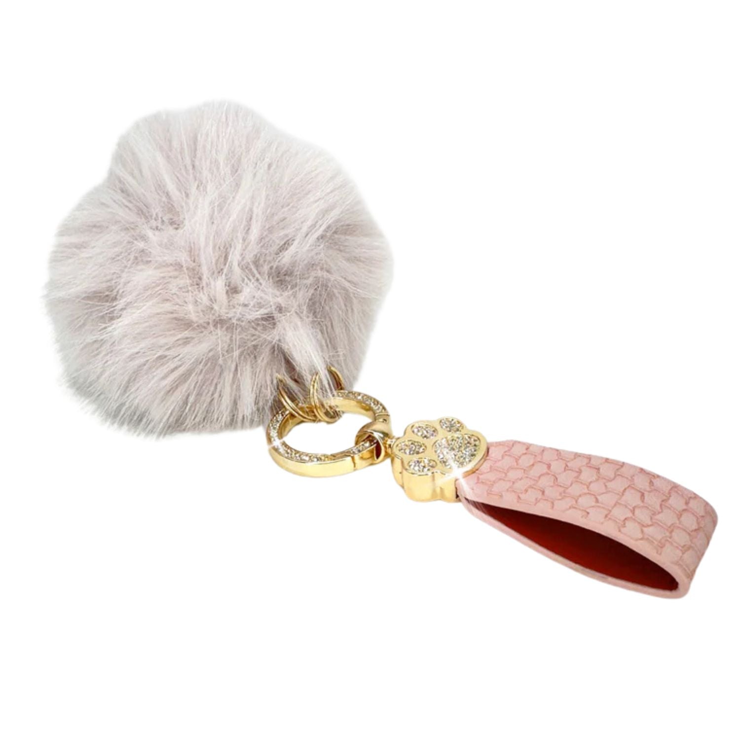 Jacqueline Kent Faux Fur Fantasy Pendant Keychain