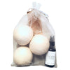 Extra Large Wool Dryer Balls With Fragrance Spray