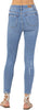 Judy Blue Womens High Waist Destroyed Tummy Control Skinny Jeans