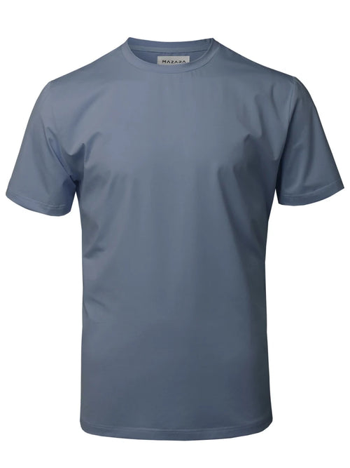 Mazara Mens Basic Color Premium Crew Neck T-Shirt
