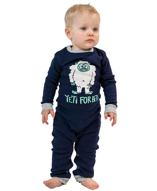Lazy One Infants Yeti For Bed Union Suit