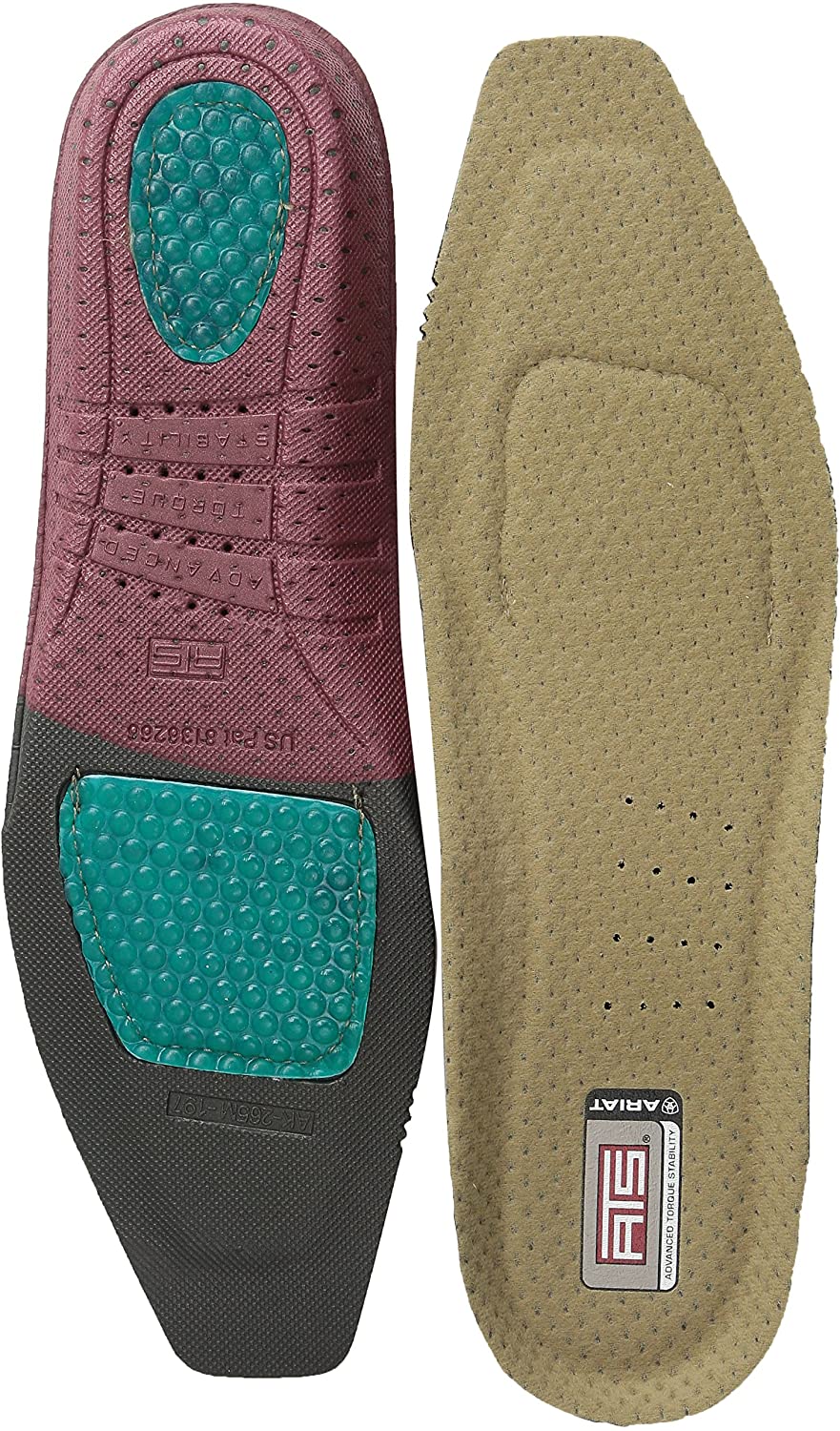 Ariat Men's ATS Shoe Insert Square Toe Insole Footbeds