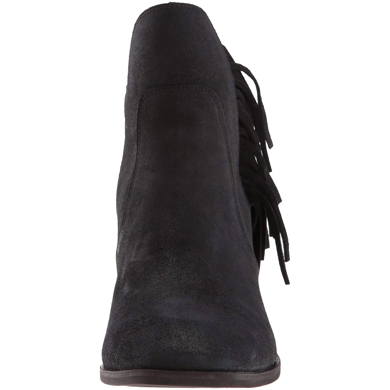 Lucky Brand Women's Makenna Fringe Booties (Black, 6M)
