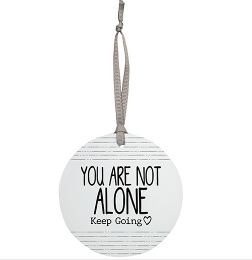 Carson Home Accents Ornament Gift Tag "You Are Not Alone"