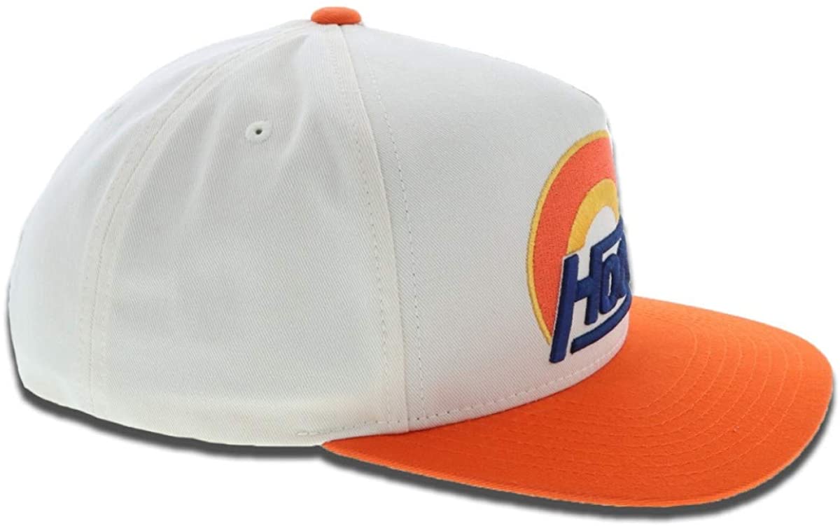 Hooey Mens Suds 5 Panel Baseball Cap (Cream / Orange, OS)