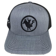 Lane Frost Iron Cowboy Circle Logo Adjustable Snap Back Baseball Cap, Grey/Black