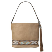 Nocona Western Womens Carmen Concealed Carry Tote Handbag, Tan