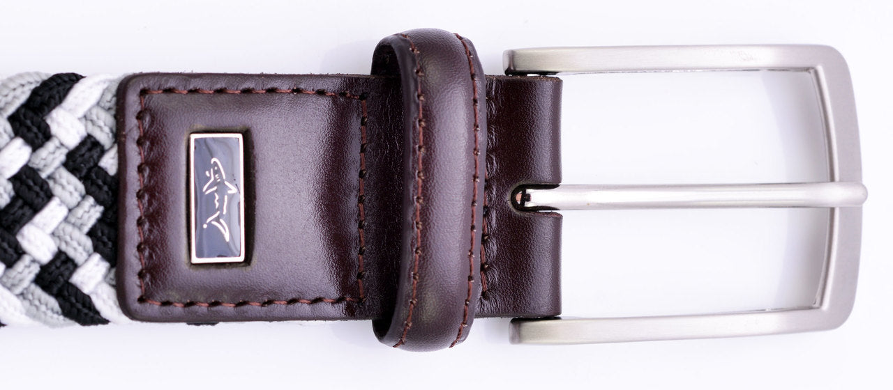 Greg Norman Mens Braided Multi Colored Stretch Golf Belt