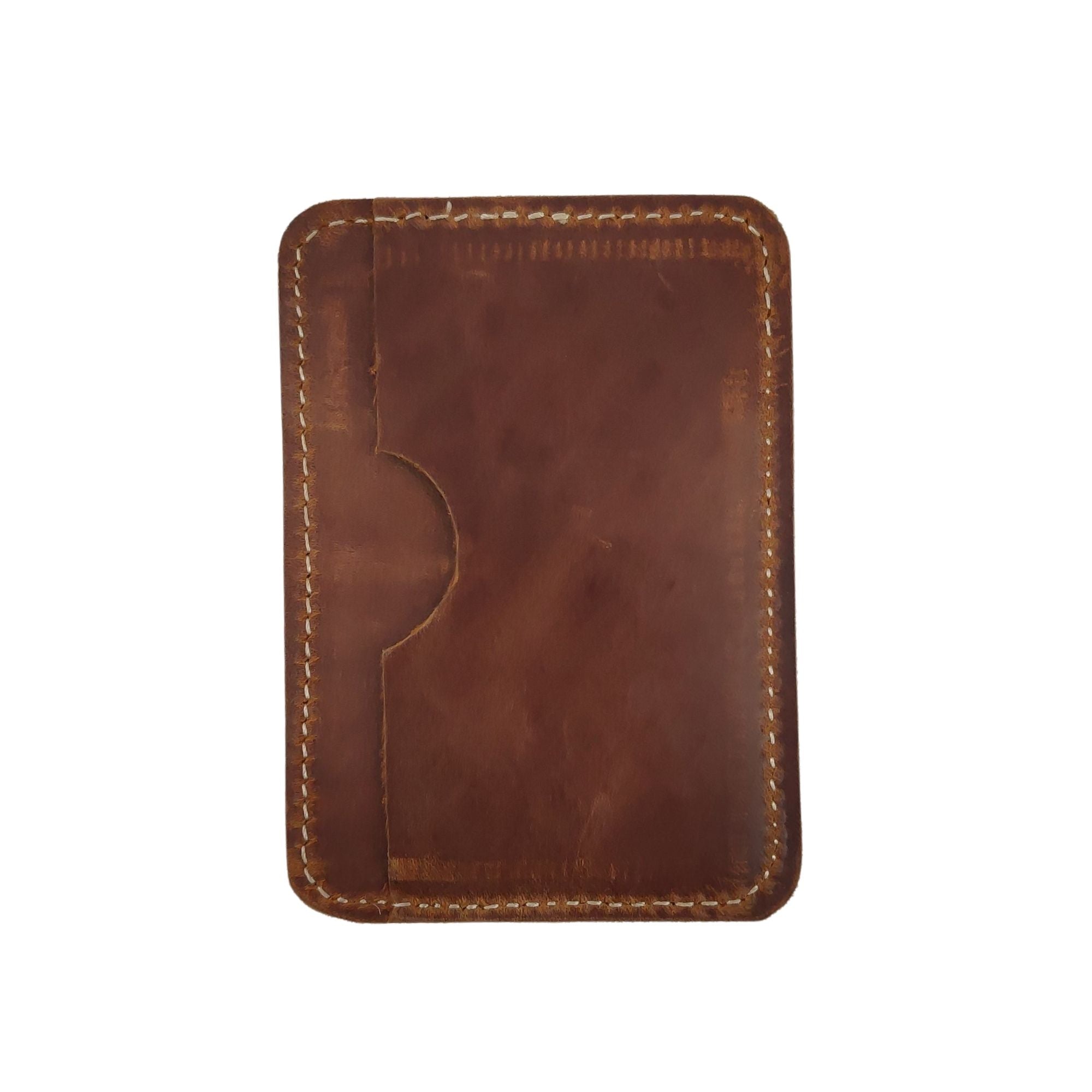Western Unisex Hair On Leather Posy Card Holder