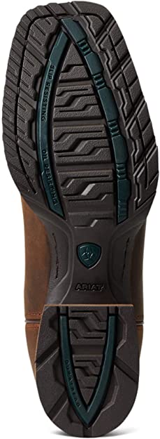 ARIAT Mens Hybrid Fly High Leather Embroidered Eagle Flag Design Western Boot