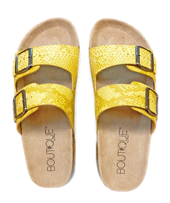 Corkys Womens Beach Babe Slip-on Adjustable Slide Sandal