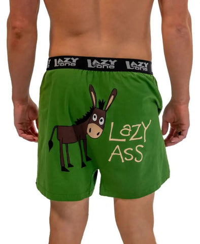 Lazy One Mens Humorous Donkey Printed Boxers