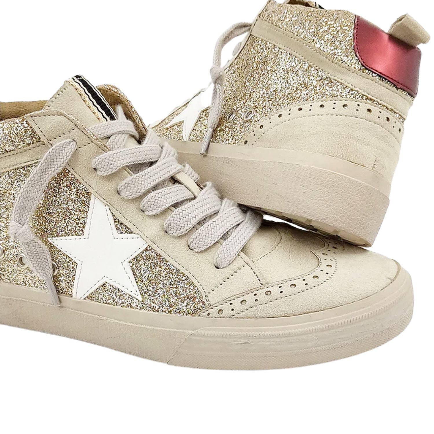 Shu Shop Womens Paulina Basketball Inspired High Top Fashion Sneaker