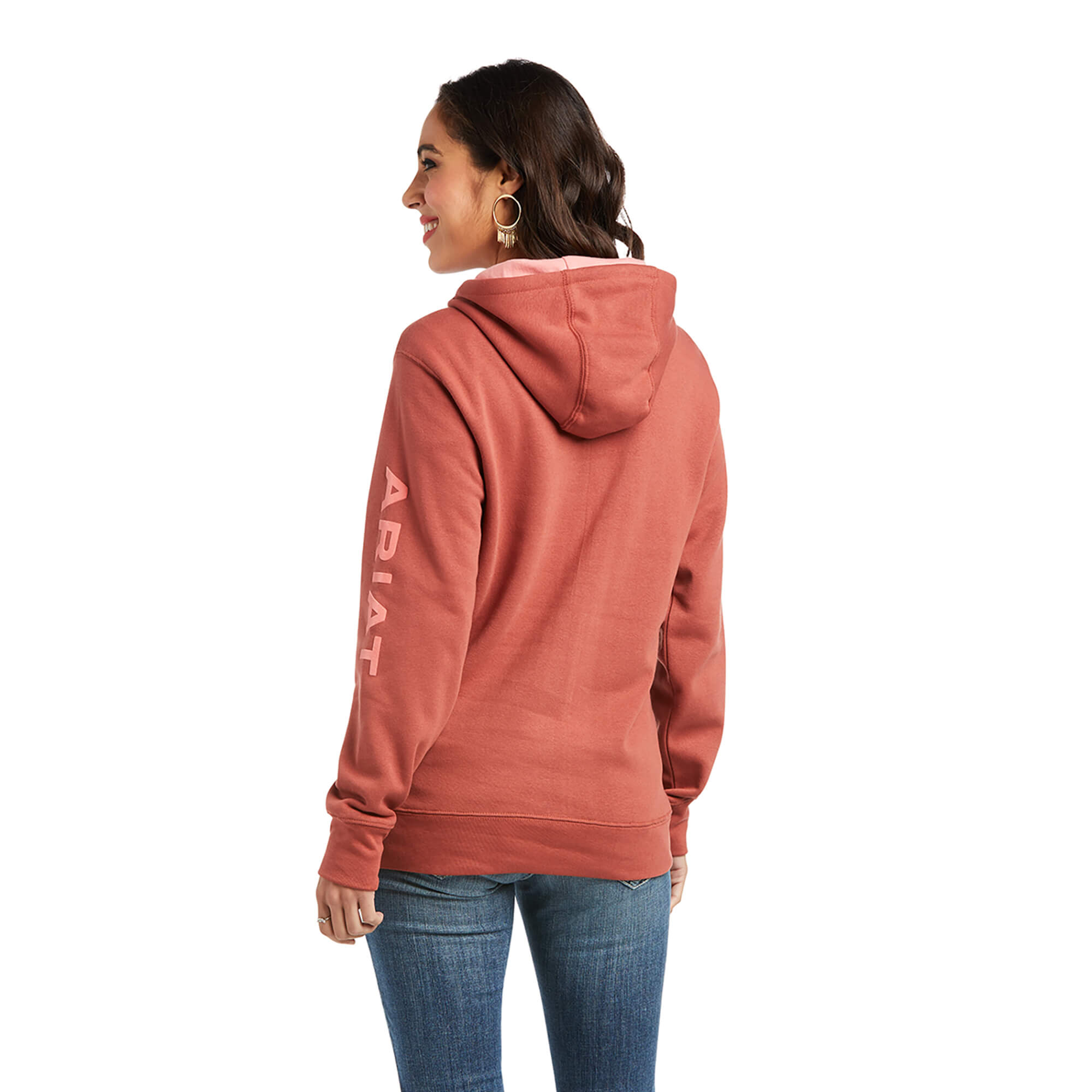 Ariat Womens Real Arm Logo Hoodie Sweatshirt