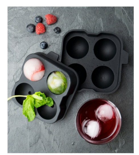 Krumbs Kitchen Elements Collection Silicone Sphere Ice Tray, Assorted