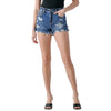 Cello Jeans Womens Denim Distressed High Rise Shorts