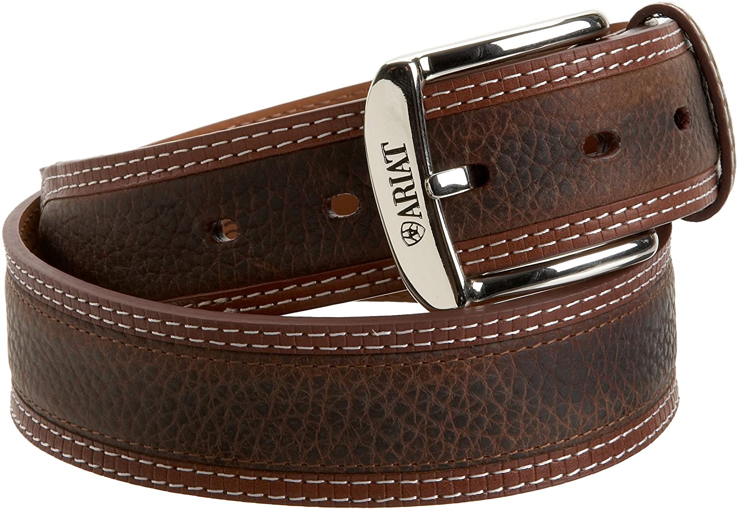 Ariat Mens Western Point Billet Oiled Rowdy Leather Belt